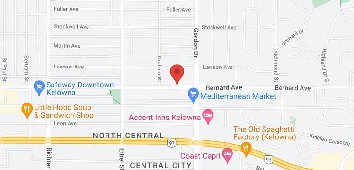 map of #108 1056 Bernard Avenue